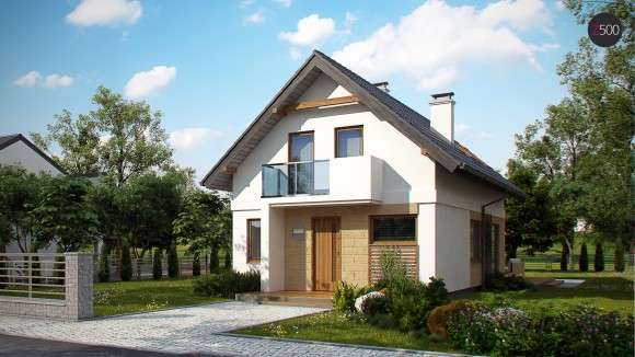 типовой проект загородного дома с гаражом в Минске