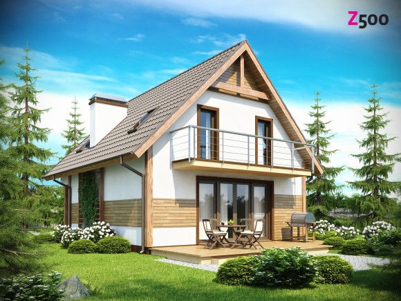 Типовой проект коттеджа Z45 в Беларуси
