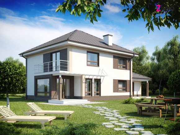 Проект двухэтажного дома в Беларуси