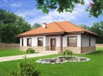 z23 - готовый проект одноэтажного частного дома из газобетона в Минске