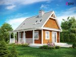 готовый проект небольшого дома с мансардой Беларусь