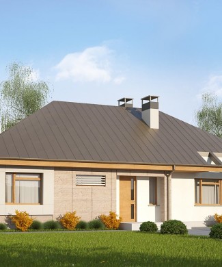 Проект одноэтажного частного дома