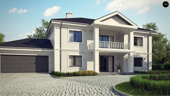 Проект загородного особняка в классическом стиле Минск