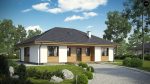 Проект одноэтажного дома с четырехскатной кровлей без гаража