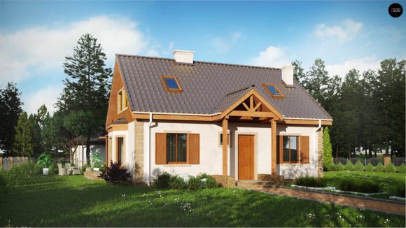 Проект небольшого дома с мансардным этажом в Минске