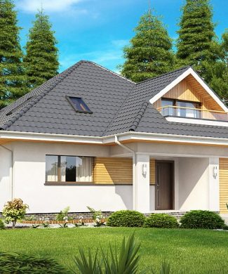 Фото проекта дома Z143 вид с улицы