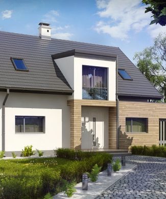 Фото проекта дома Z189 вид с улицы