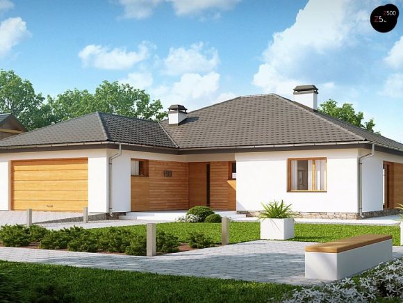 Фото проекта дома Z199 v1 вид с улицы