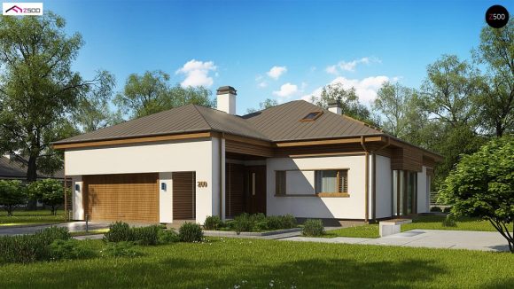 Фото проекта дома Z200 P вид с улицы
