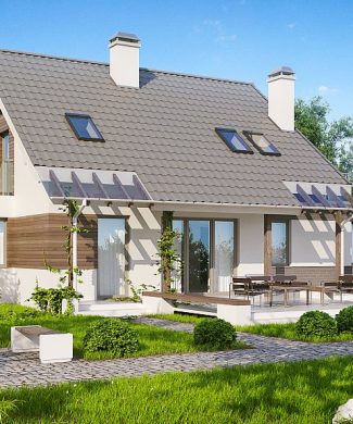 Фото проекта дома Z231 вид с улицы