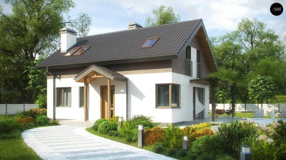 Фото проекта дома Z233 вид с улицы