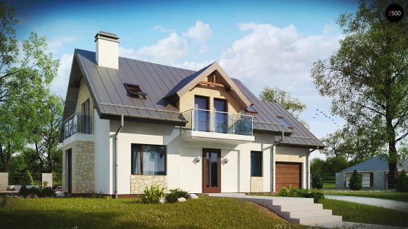 Фото проекта дома Z263 вид с улицы