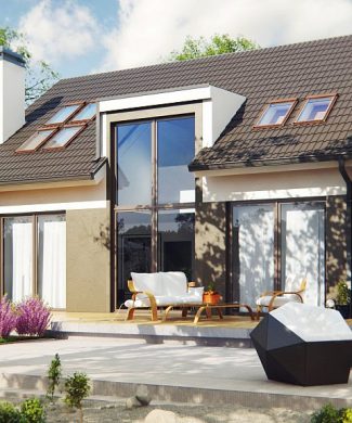 Фото проекта дома Z266 вид с улицы