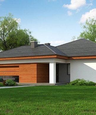 Фото проекта дома Z333 вид с улицы