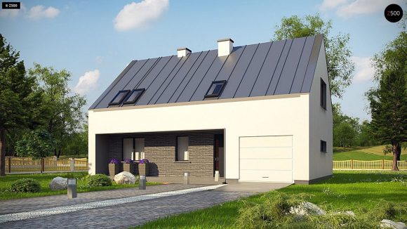 Фото проекта дома Z353 вид с улицы