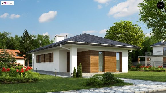 Фото проекта дома Z355 вид с улицы