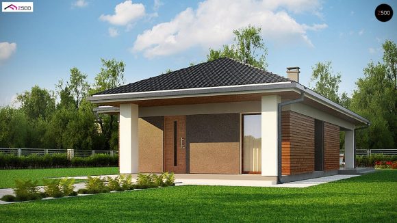 Фото проекта дома Z366 вид с улицы