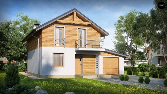 Фото проекта дома Z38 D GP вид с улицы