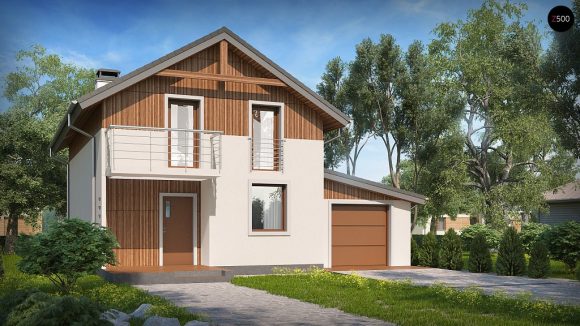 Фото проекта дома Z38 D L GP вид с улицы