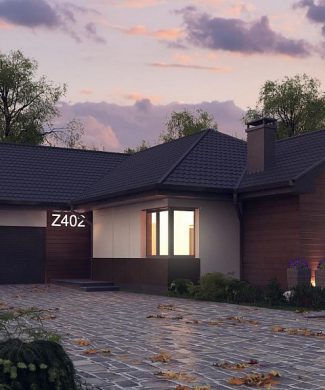 Фото проекта дома Z402 вид с улицы