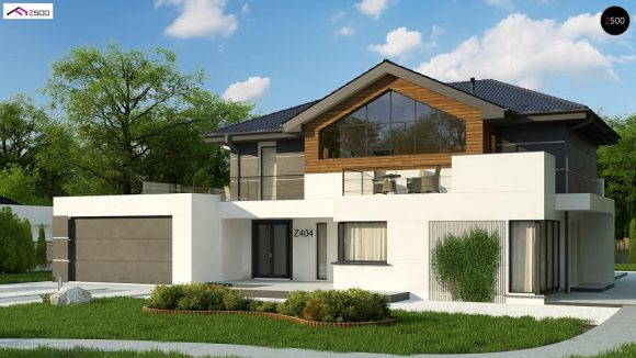 Фото проекта дома Z404 вид с улицы