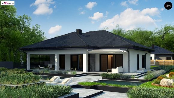 Фото проекта дома Z441 вид с улицы