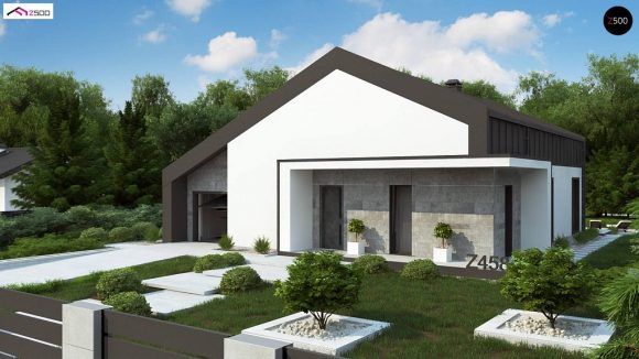 Фото проекта дома Z458 вид с улицы