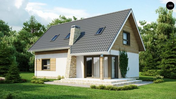 Фото проекта дома Z79 вид с улицы