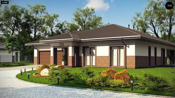 Фото проекта дома Z80 A вид с улицы