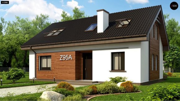 Фото проекта дома Z95 A вид с улицы