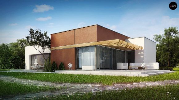 Фото проекта дома Zx101 вид с улицы