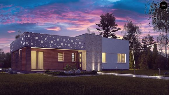 Фото проекта дома Zx115 вид с улицы