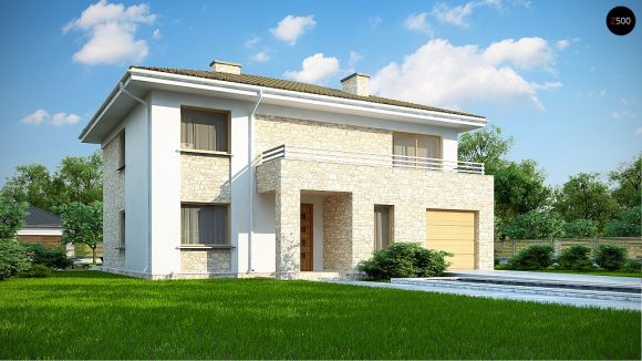 Фото проекта дома Zx4 A вид с улицы