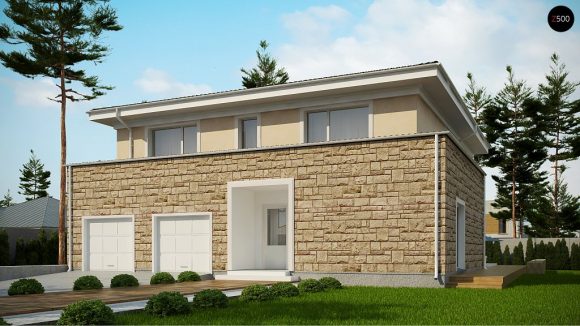 Фото проекта дома Zx66 вид с улицы